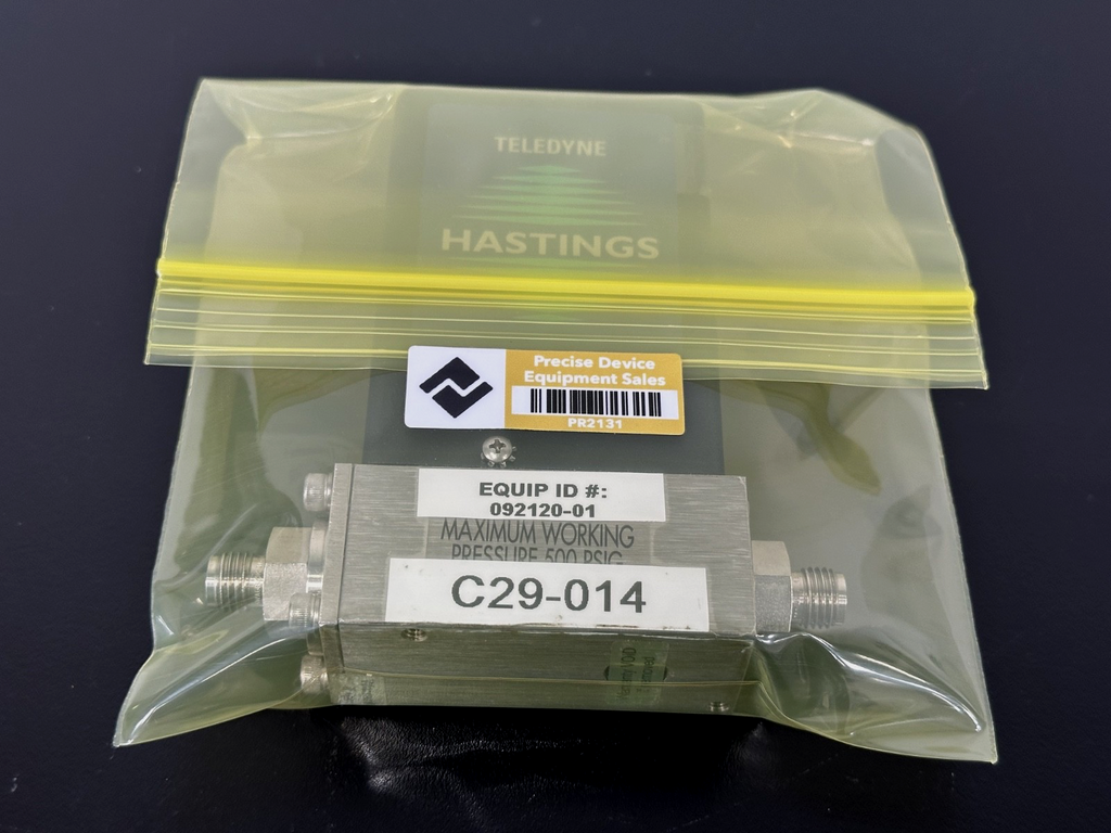 Teledyne Hastings HFC 202 Mass Flow Controller 500 SCCM Oxygen 0 5V3