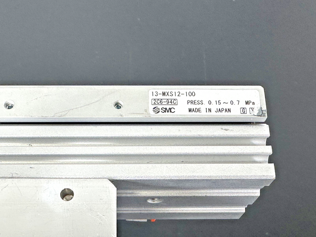 SMC MXS12 100 M9BZ Air Slide Table Pneumatic Cylinder w/ Mounting Bracket3