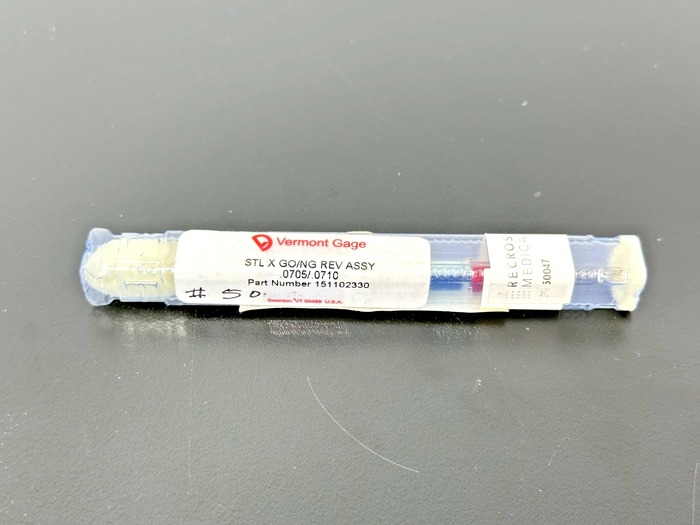 Vermont Gage 151102330 Class X GO/NO GO Pin Gage .0705/.0710
