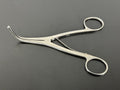 CHLD 51 4376 Stainless Surgical Dressing Forceps Angled Ring Handle0