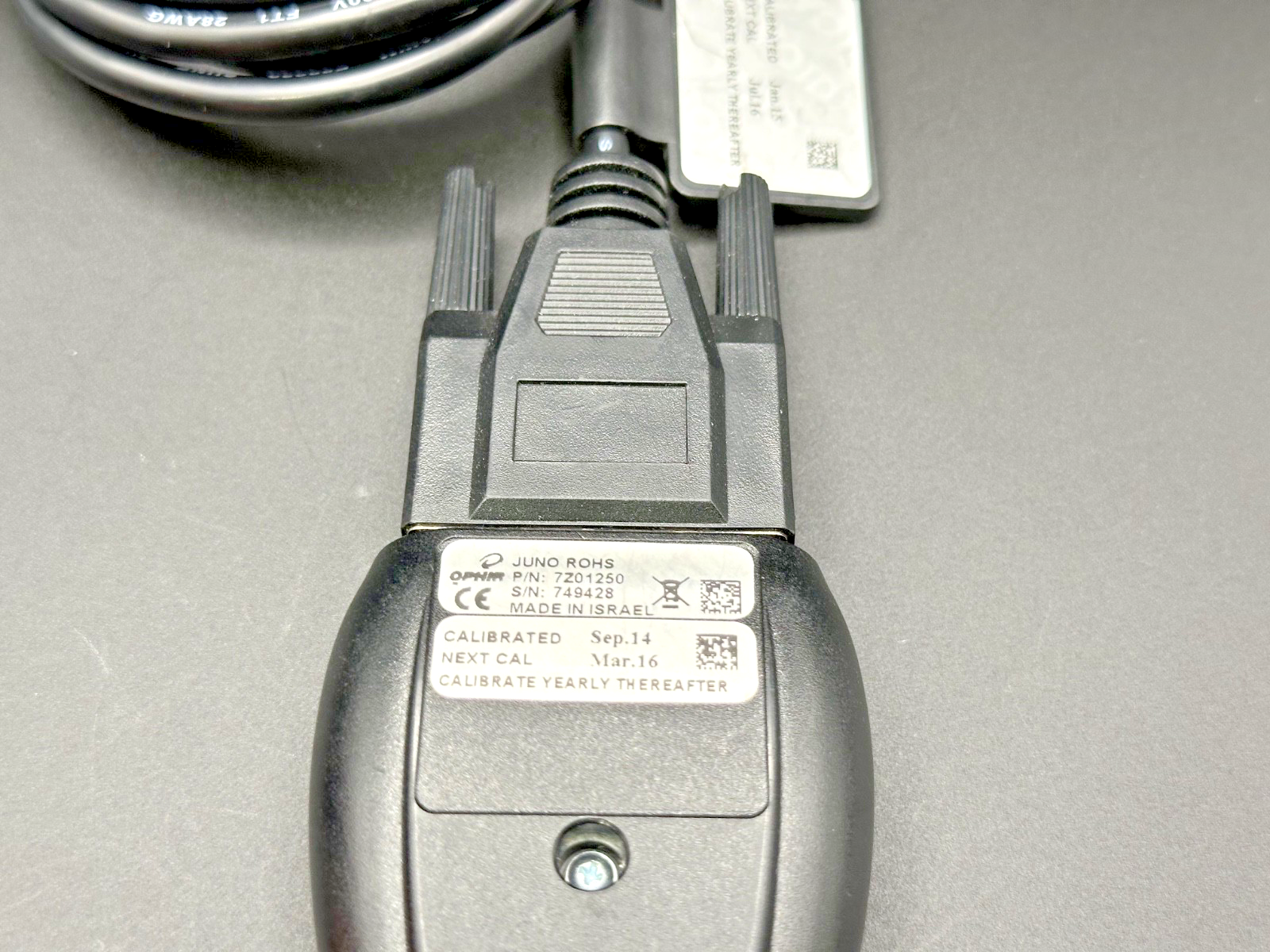 Ophir PD10-C Energy Sensor 7Z02944 w/ Juno USB Interface 7Z012503