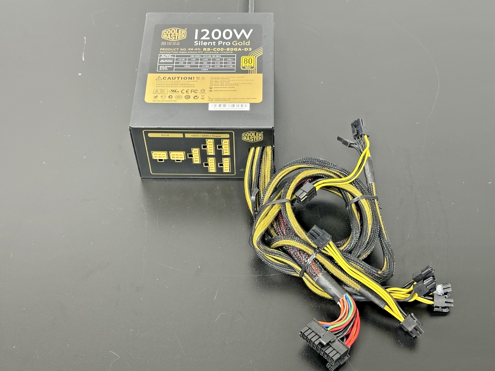 Cooler Master Silent Pro Gold 1200W 80 Plus Gold Semi-Modular ATX PSU Working0