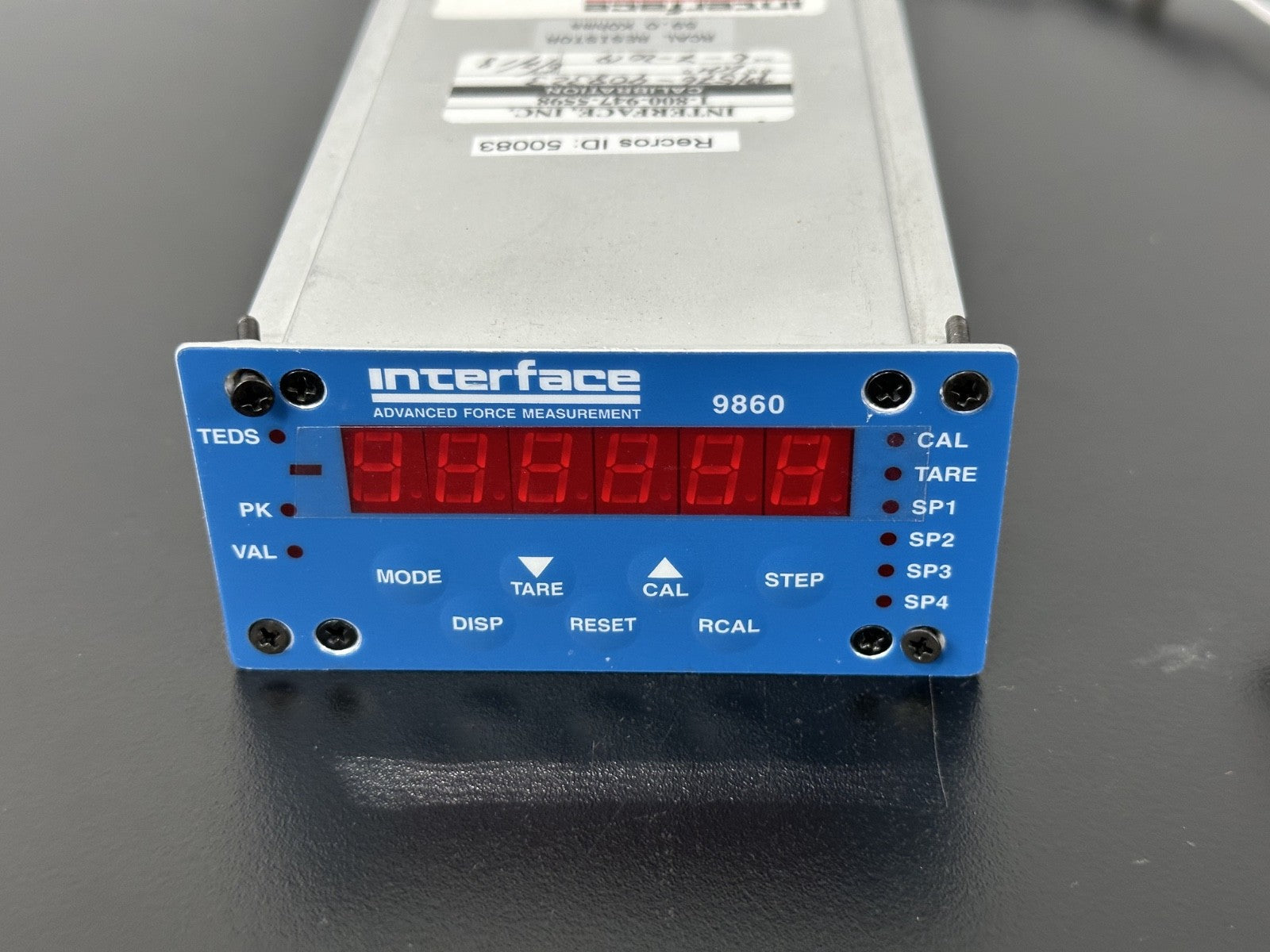 Interface 9860 1 REVB Advanced Force Measurement Indicator w/ Sensor2