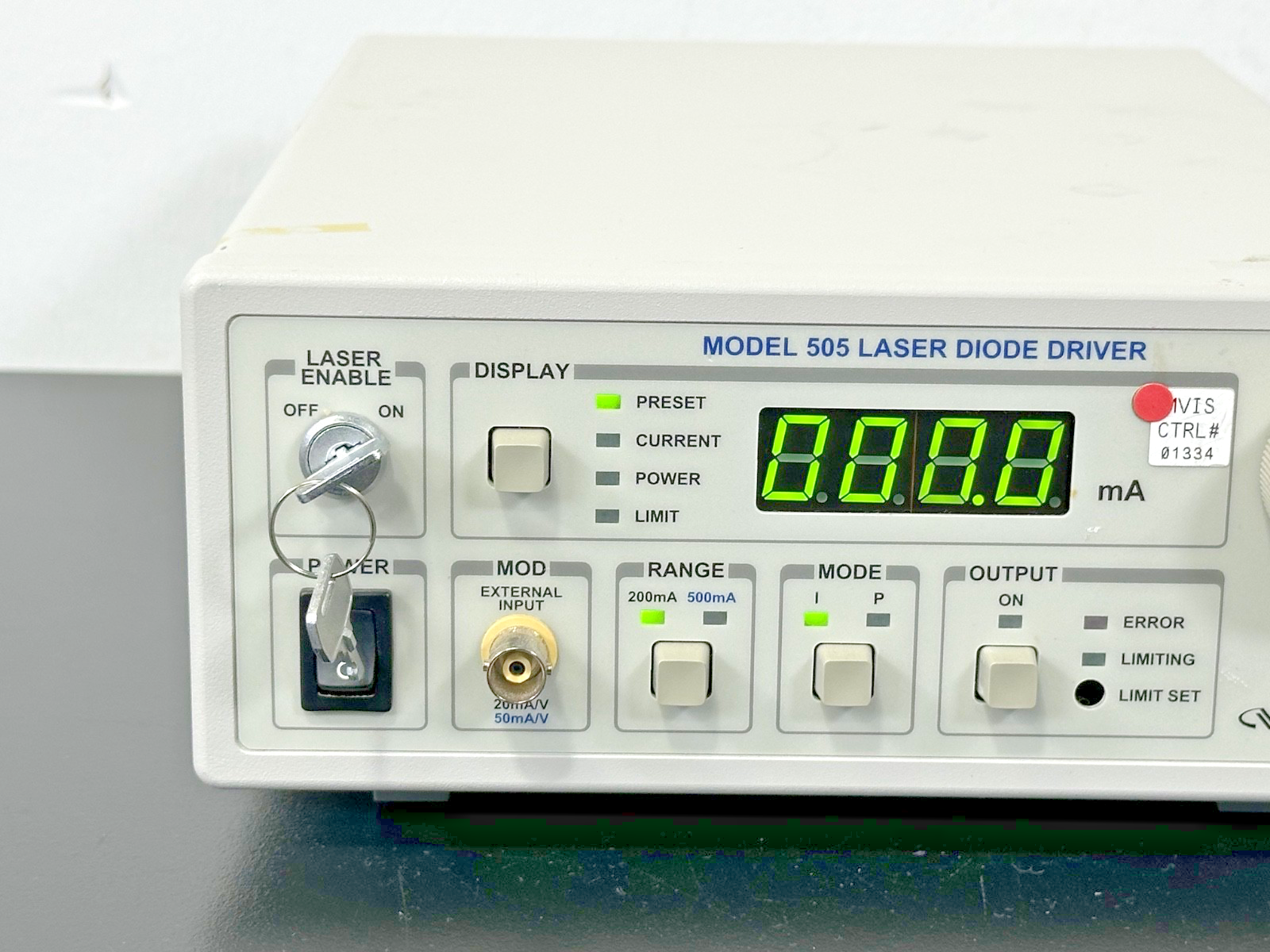 Newport Model 505 Laser Diode Driver 200mA 500mA w/ Keys Working1