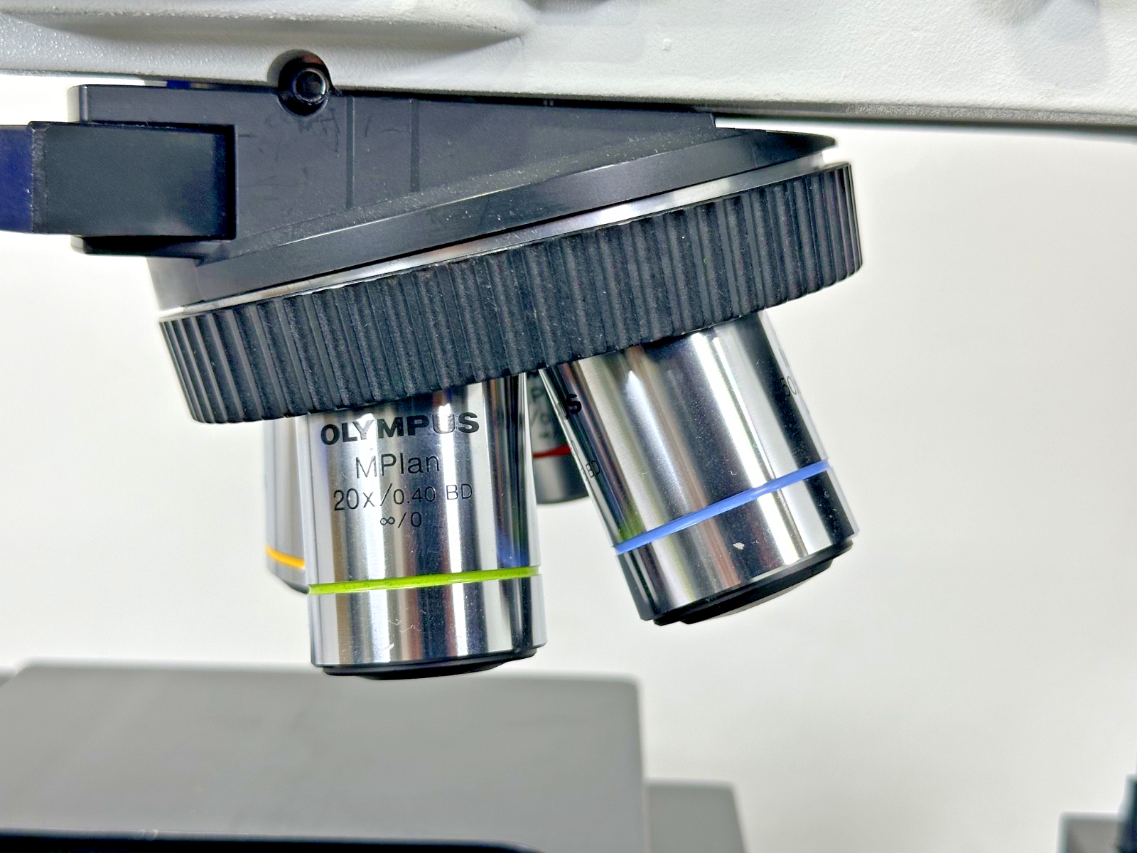 Olympus BX60MFS Trinocular Metallurgical Microscope w/5 MPlan Objectives Working9