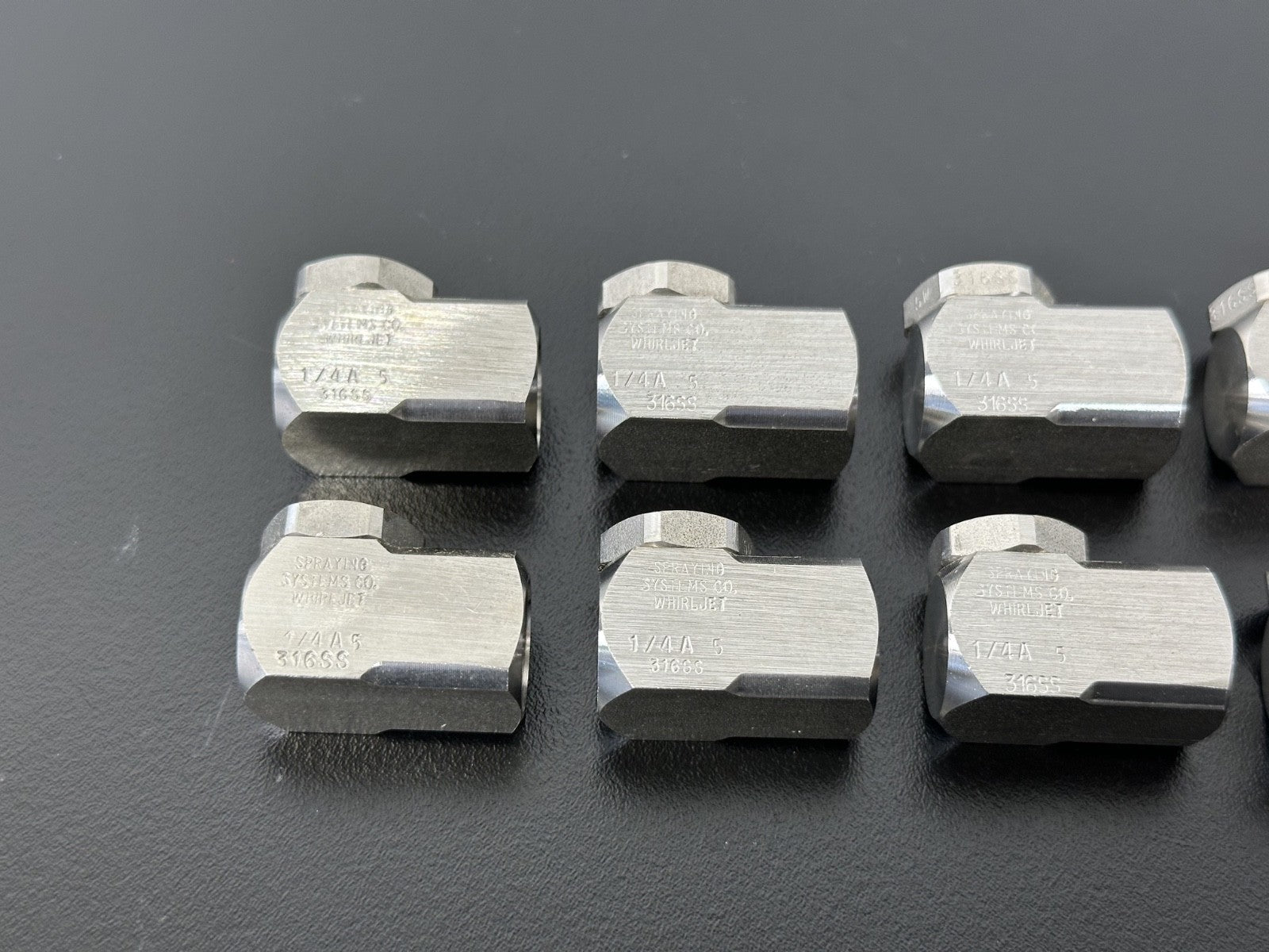 Spraying Systems Co WhirlJet 1/4A 5 316SS Spray Nozzles Lot of 101