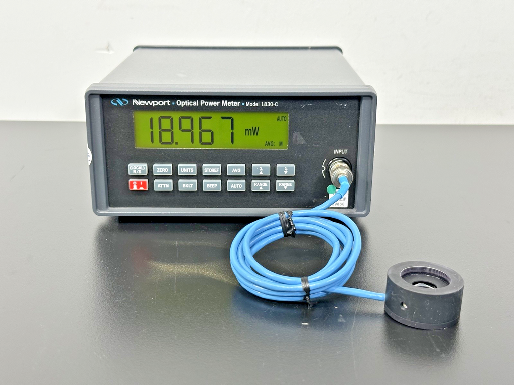 Newport 1830-C Optical Power Meter w/ 818-SL Detector Working0