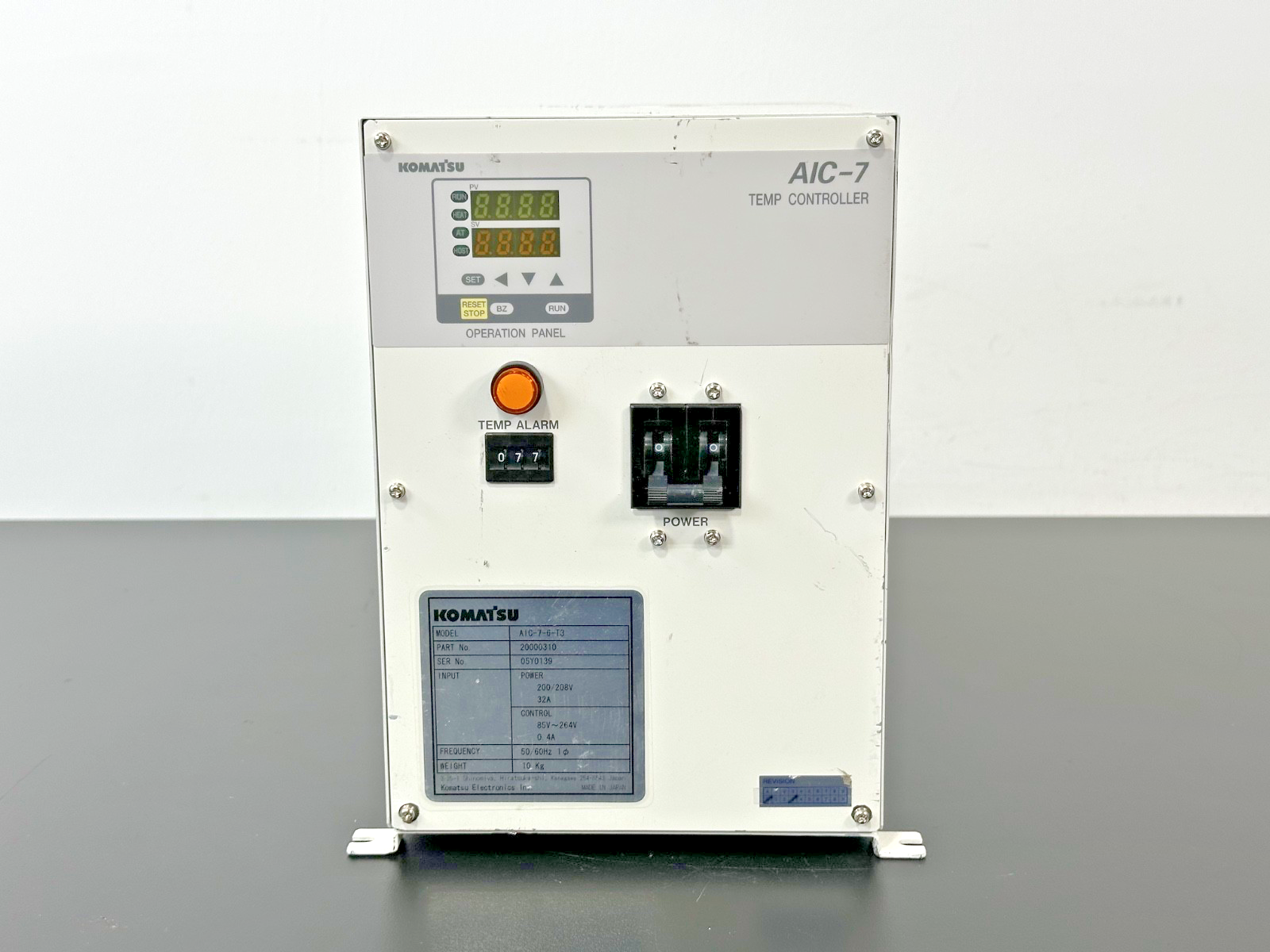 Komatsu AIC 7 6 T3 20000310 Temperature Controller For Parts1