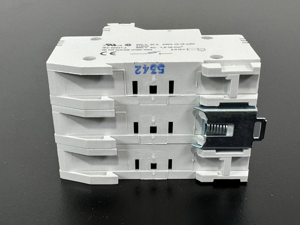 Siemens 3NW7 031 3 Pole Fuse Holder Base 32A 10x38 DIN Rail NEW5