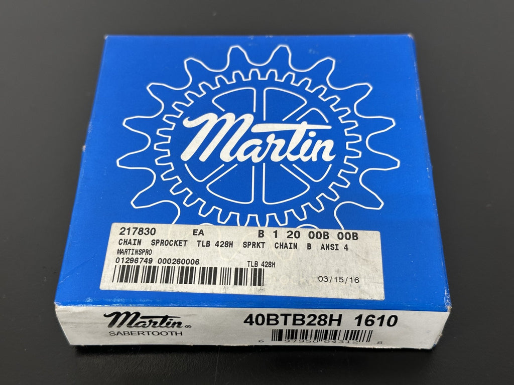 Martin 40BTB28H Sabertooth Chain Sprocket 28 Tooth ANSI #40 New0