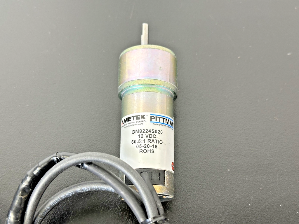 AMETEK Pittman GM8224S020 12VDC 60.5:1 Gear Motor w/ Cable Used Untested1