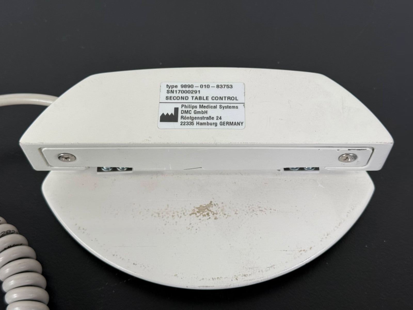 Philips Medical Systems Table Control Hand Switch 9890 010 837532