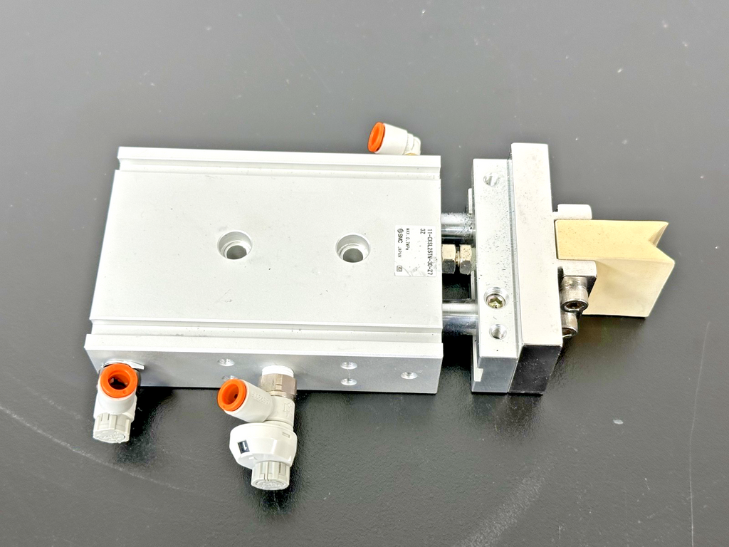 SMC 11 CXSL25TN 30 Z7 Dual Rod Pneumatic Cylinder Used Untested0