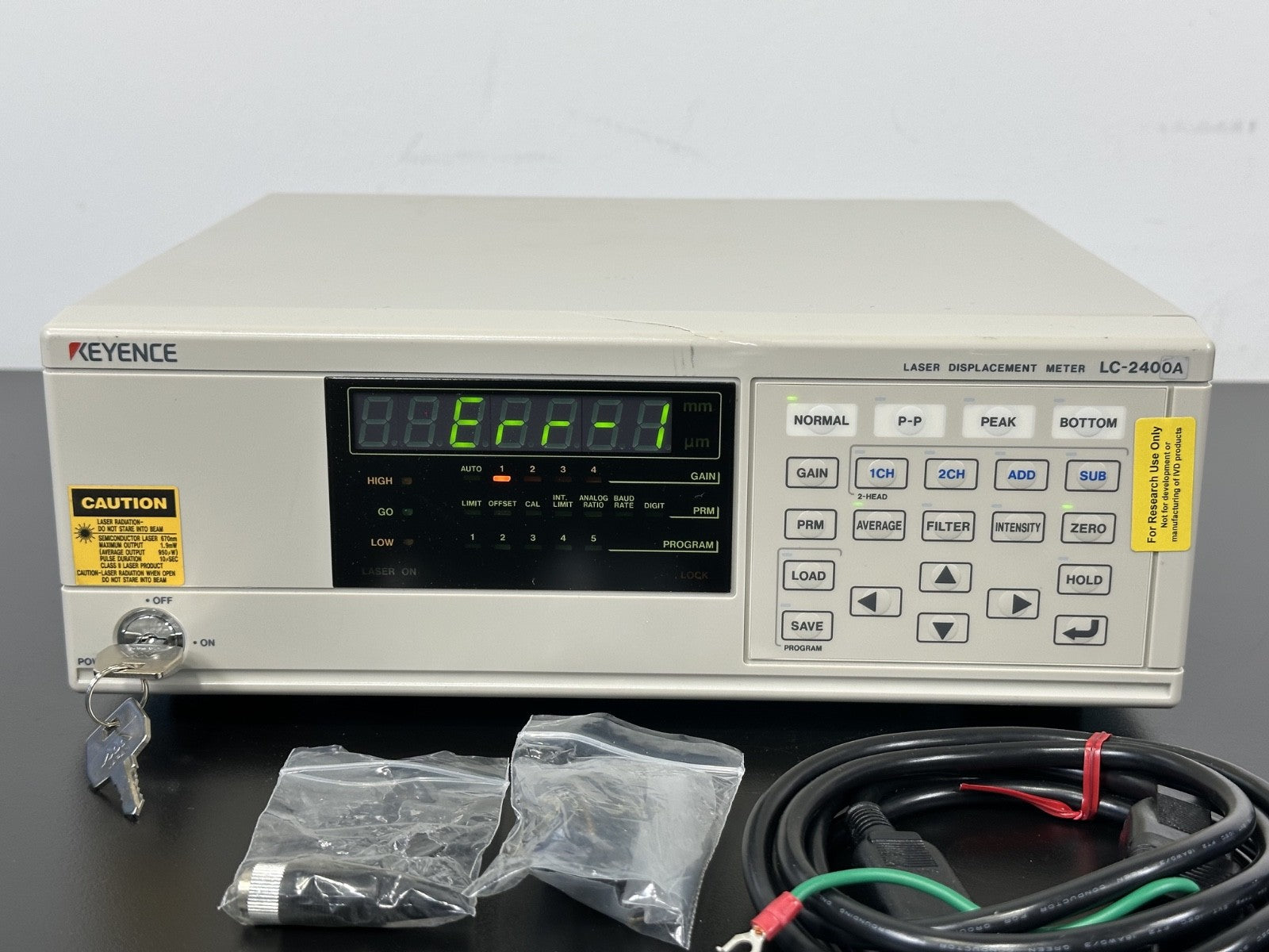 Keyence LC 2400A Laser Displacement Meter Controller Unit For Parts1