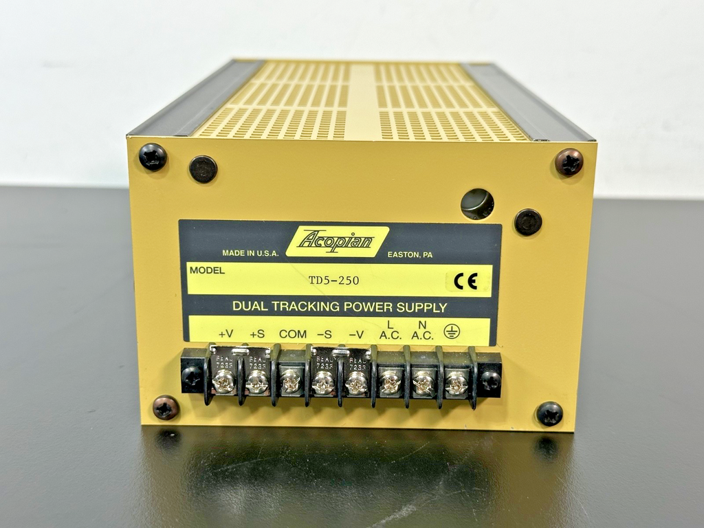 Acopian TD5 250 ±5V 2.5A Dual Tracking Power Supply Untested0