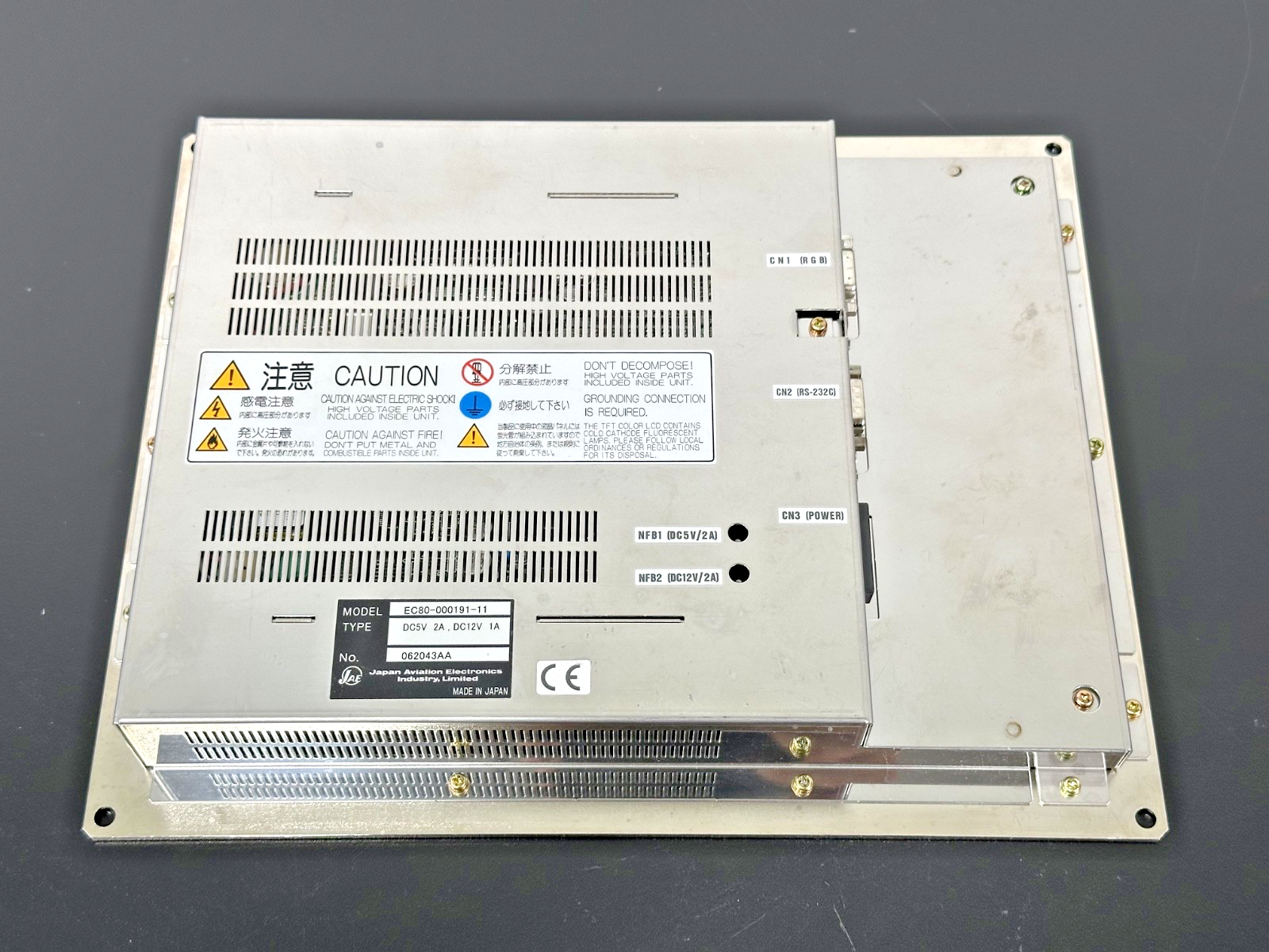 JAE EC80 000191 11 11 Inch Industrial LCD Touchscreen Display Module Used1