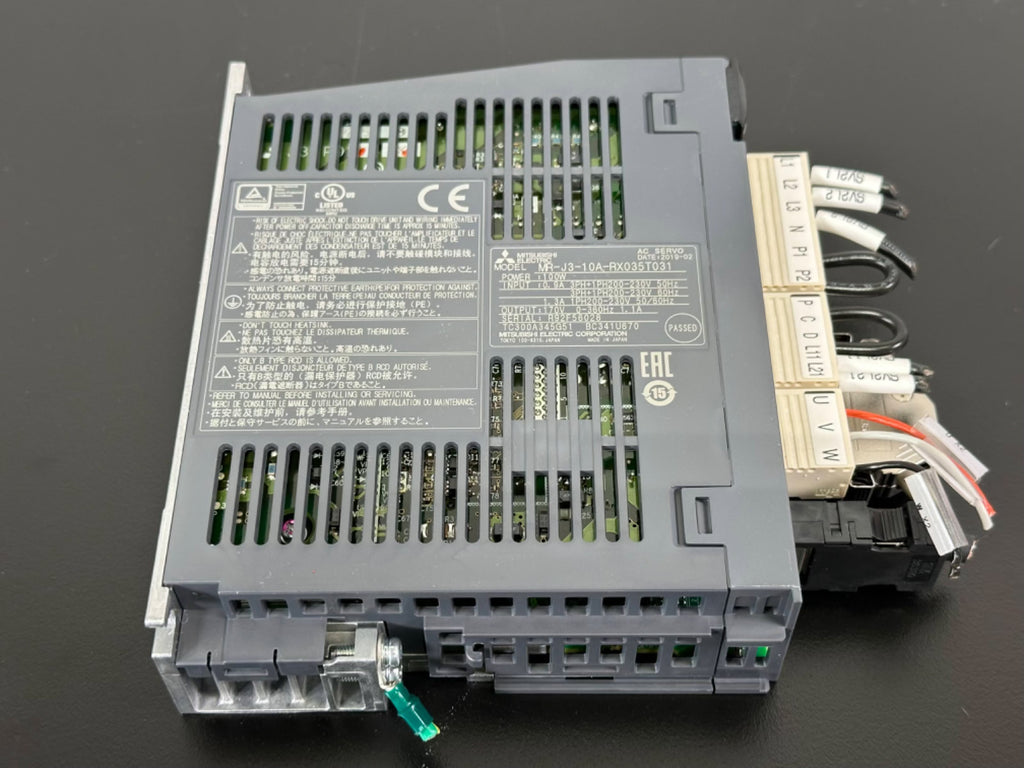 Mitsubishi Electric MR J3 10A RX035T031 Servo Drive Amplifier 100W MR J30