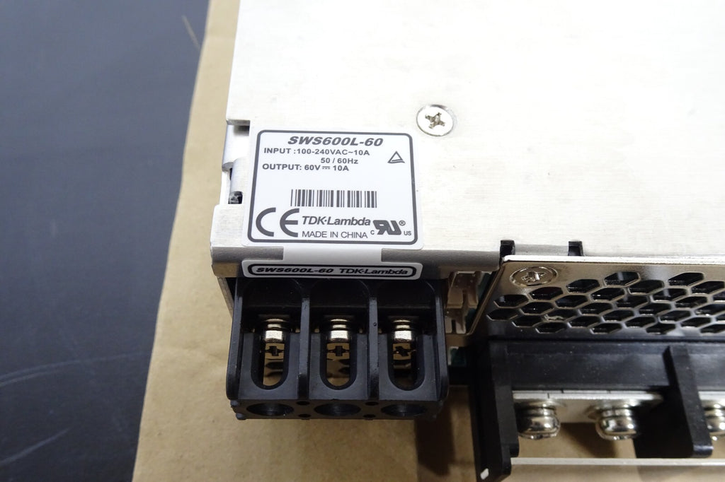TDK Lambda SWS600L 60 Power Supply | Input: 100 200VAC~10A | Output: 60V 10A4