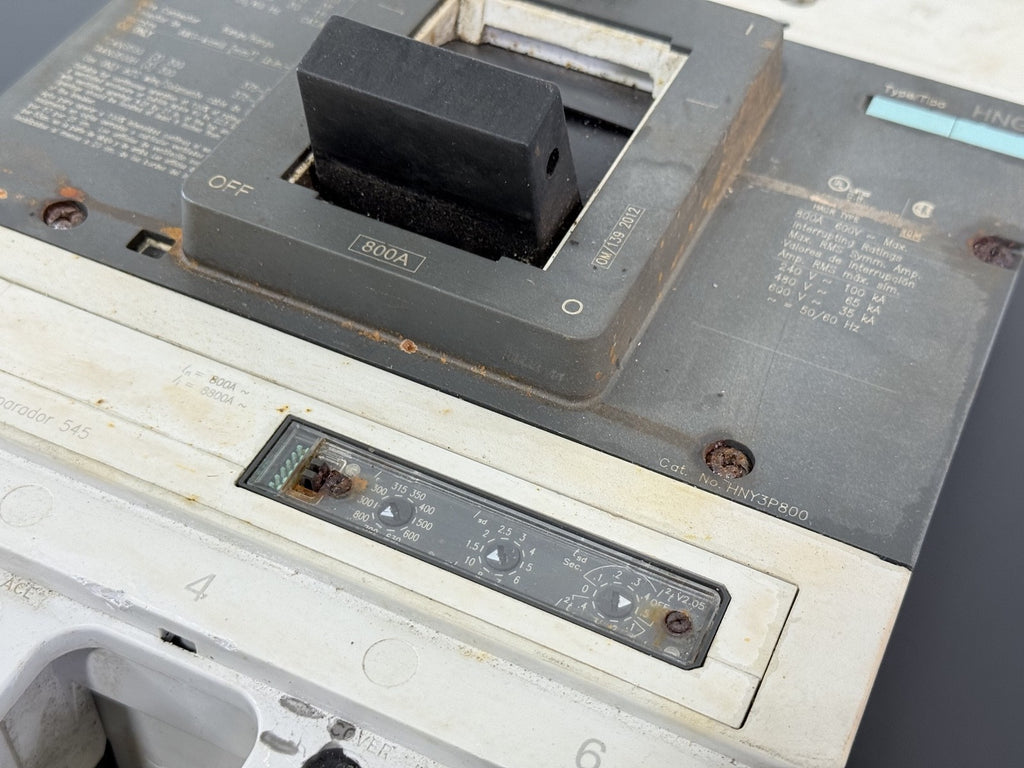 Siemens HNG 800A Circuit Breaker w/ Trip Unit 545 NG Frame MCCB2