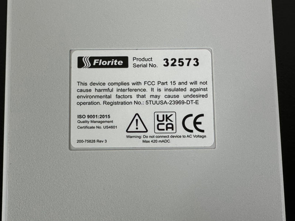 Florite Process Control Display Meter QTY RATE Panel Controller 325732