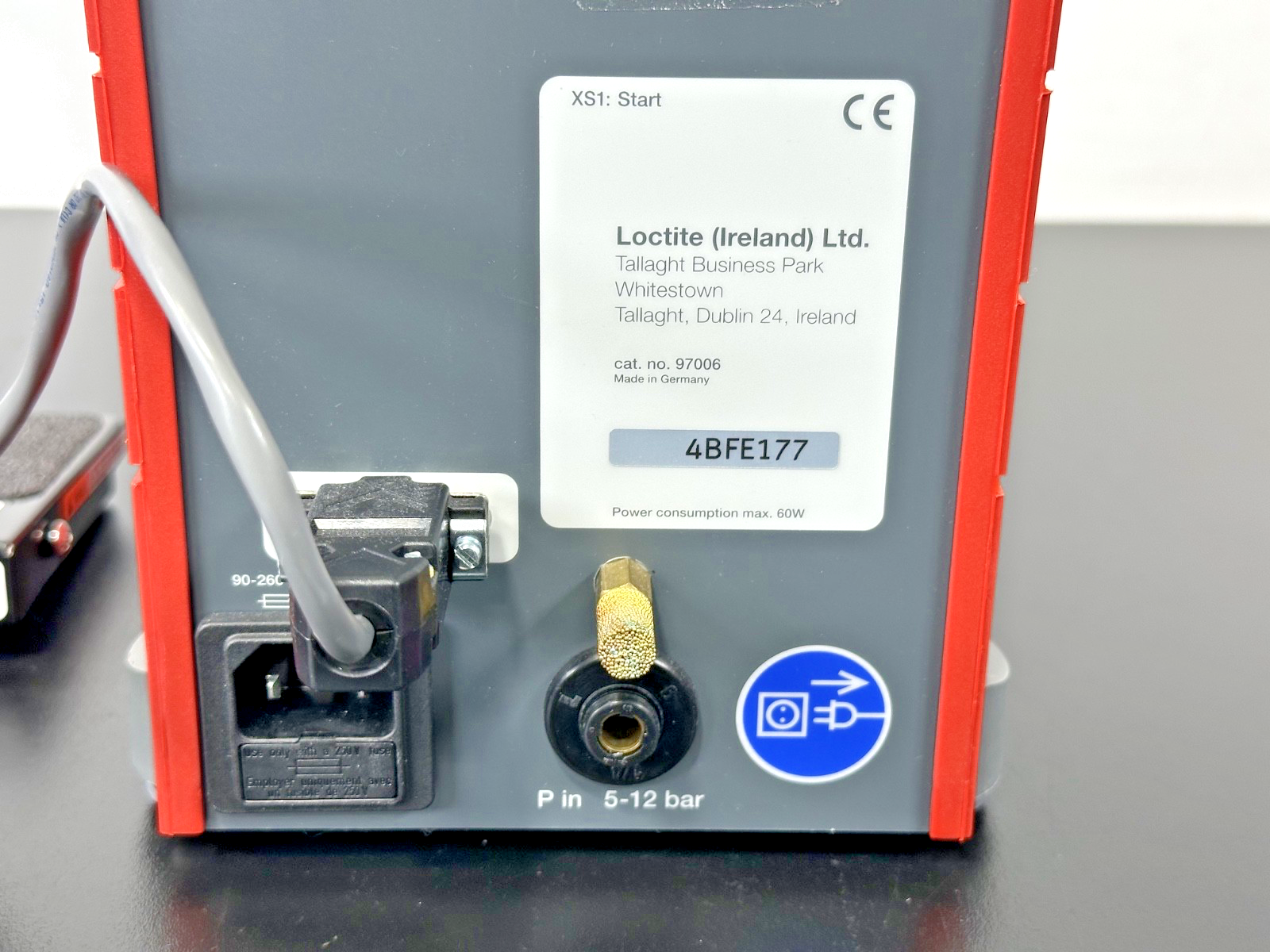Loctite 97006 Digital Precision Syringe Dispenser w/ Foot Pedal Powers On7