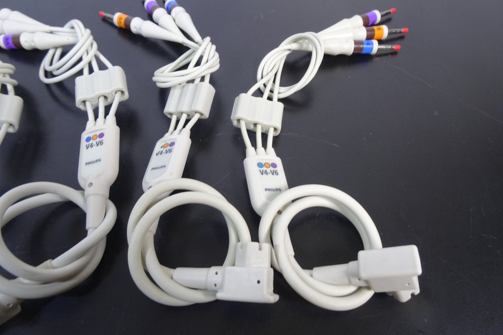 LOT x4] Philips V4 V6 TC Series Lead Wire Set   3 Piece1
