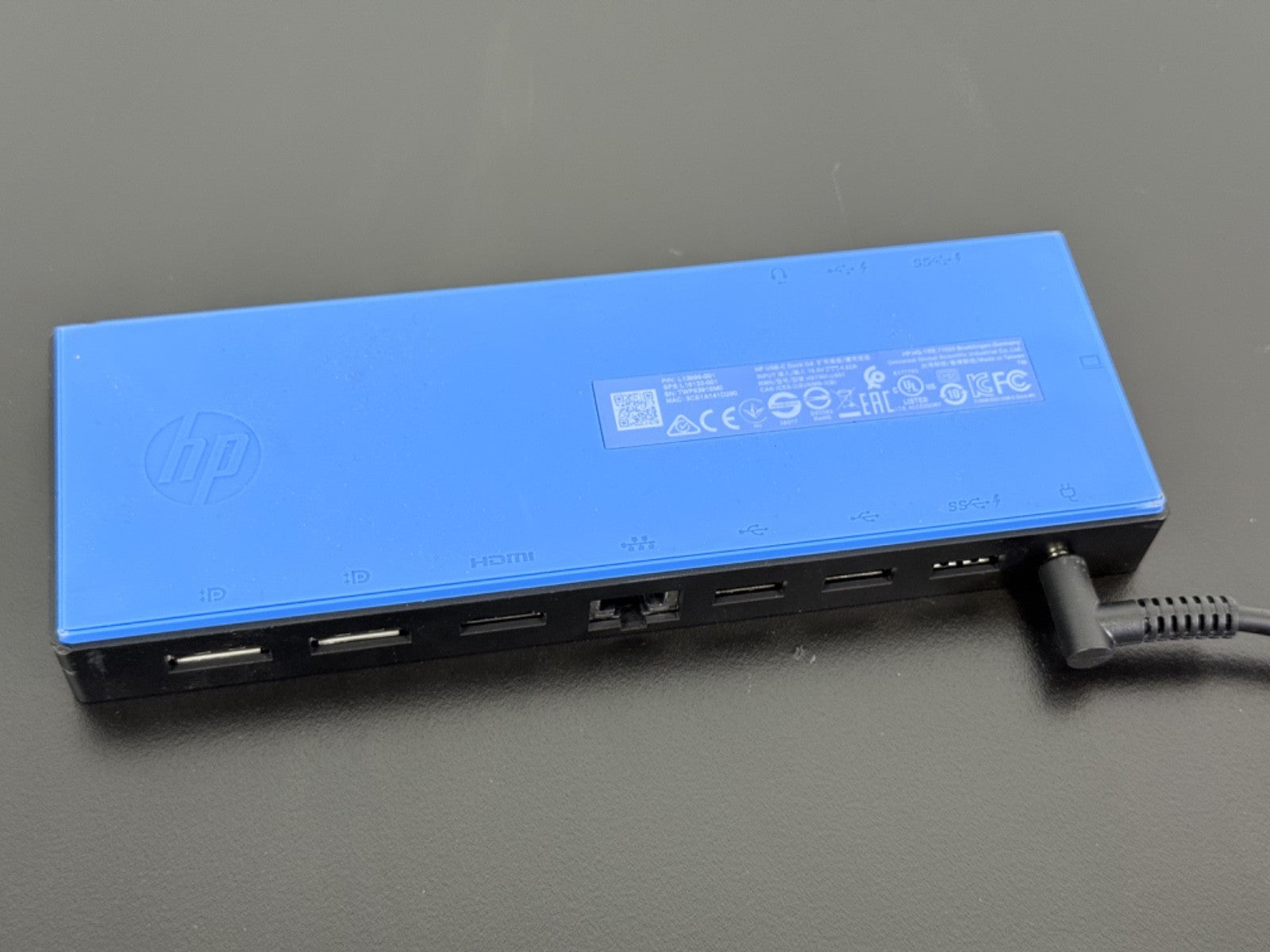 HP USB C Dock G4 HSTNH U601 Laptop Docking Station w/ Power Adapter2