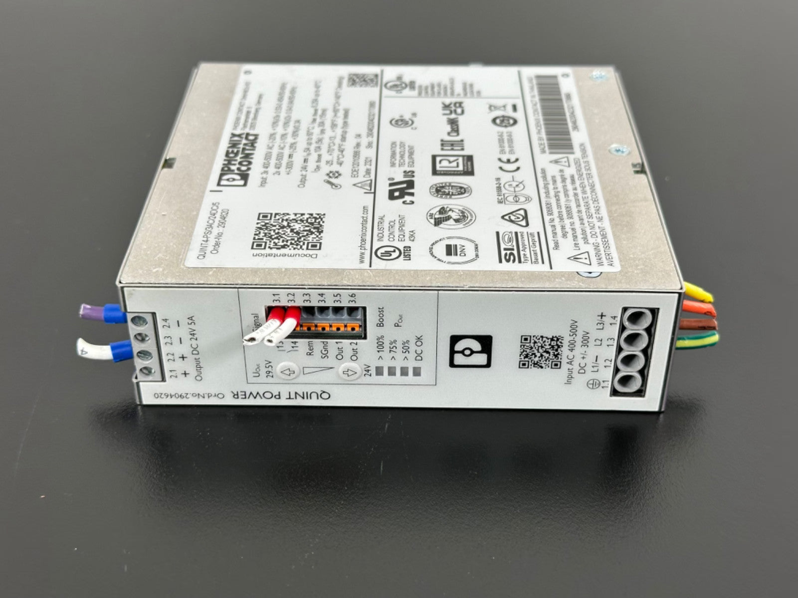 Phoenix Contact QUINT4 PS/3AC/24DC/5 Power Supply 24V 5A 29046202