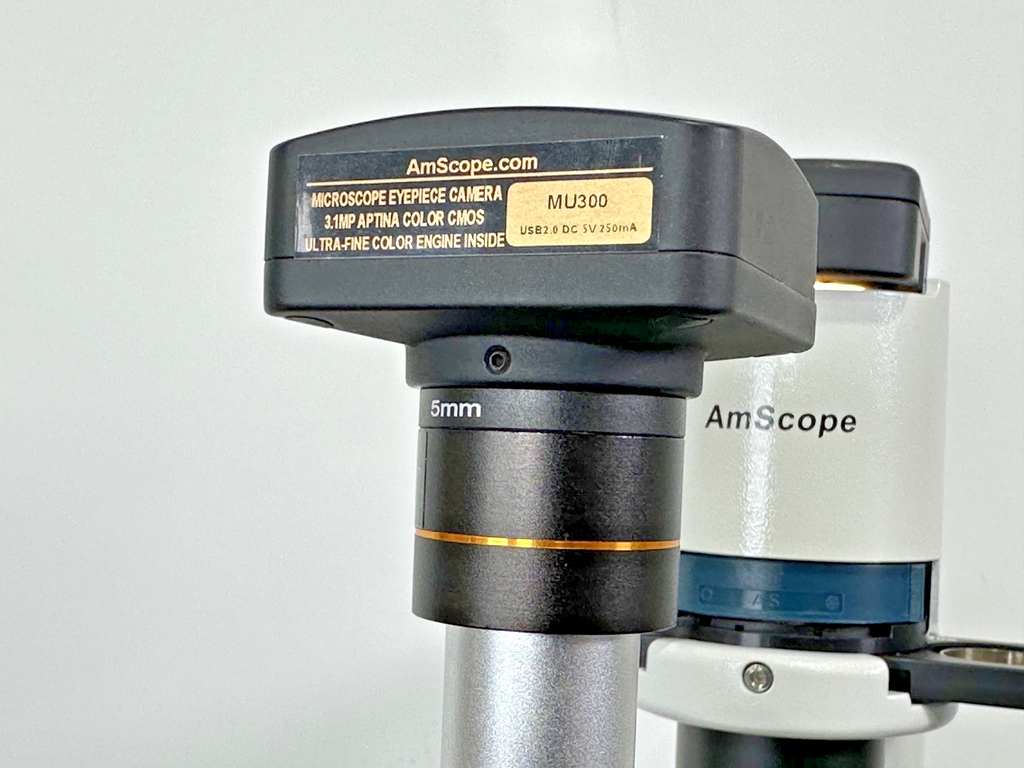 AmScope Inverted Microscope w/ MU300 Camera – Powers On – FOR PARTS / REPAIR2