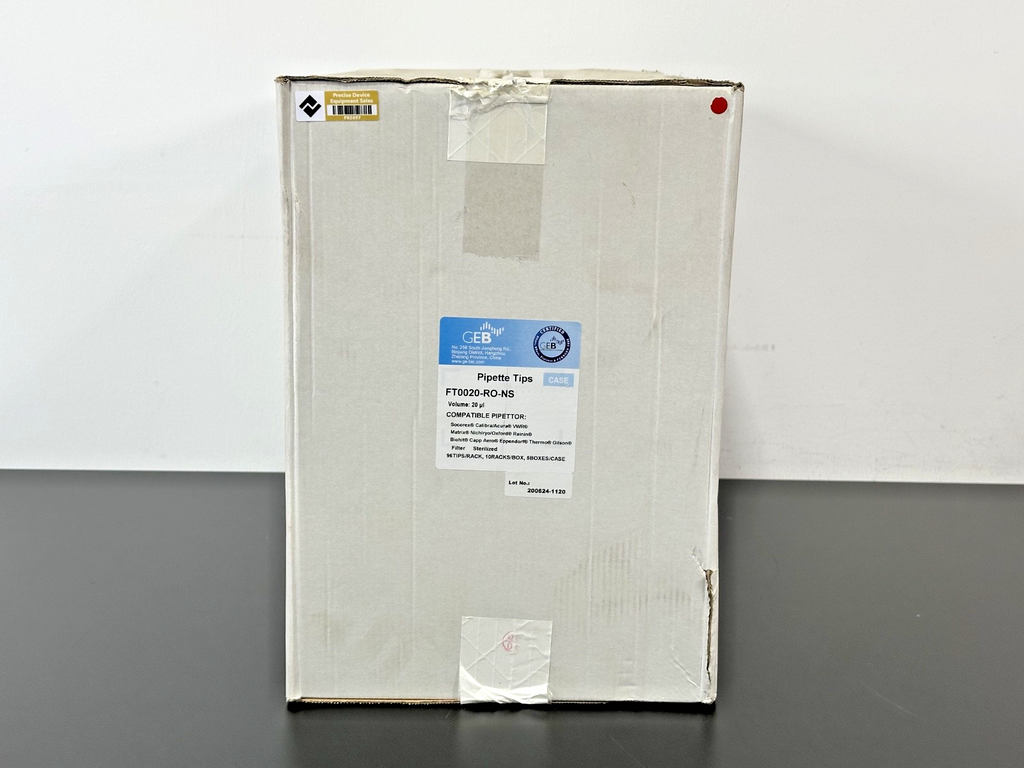 GEB FT0020 RO NS 20uL Sterile Filter Pipette Tips 4,800 Case New Unused0