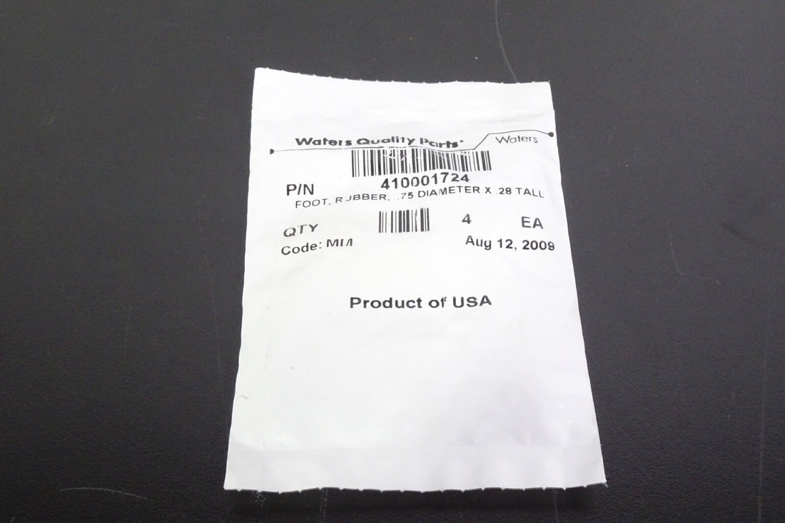 Waters 410001724 Foot R JBBER .75 Diameter  X .28 Tall0