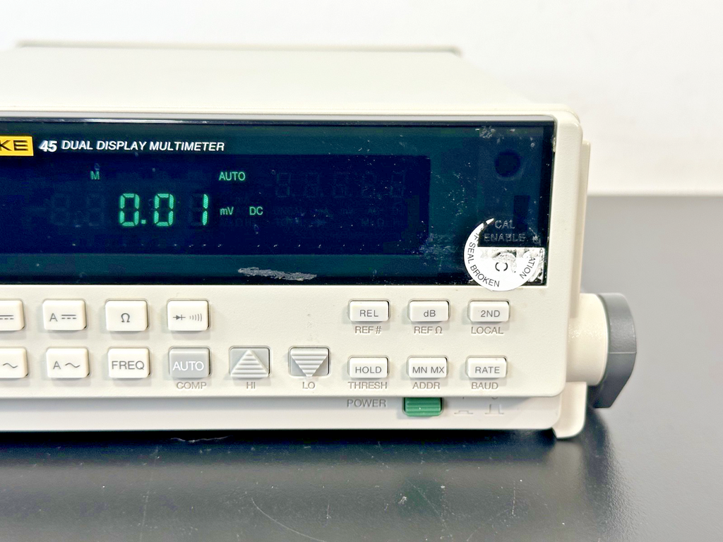 Fluke 45 Dual Display Bench Digital Multimeter IEEE 488 RS 232 Powers On3