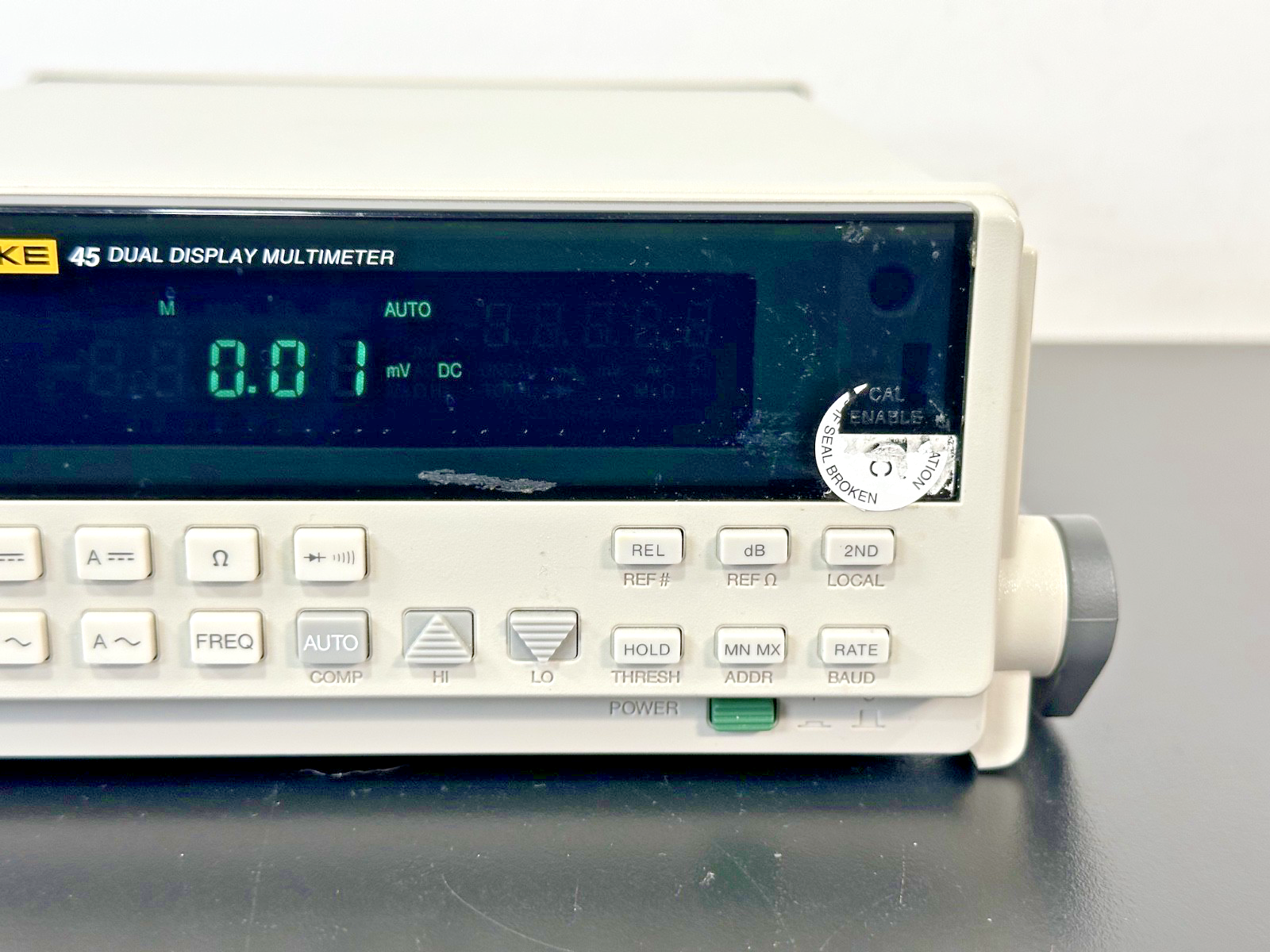 Fluke 45 Dual Display Bench Digital Multimeter IEEE 488 RS 232 Powers On3