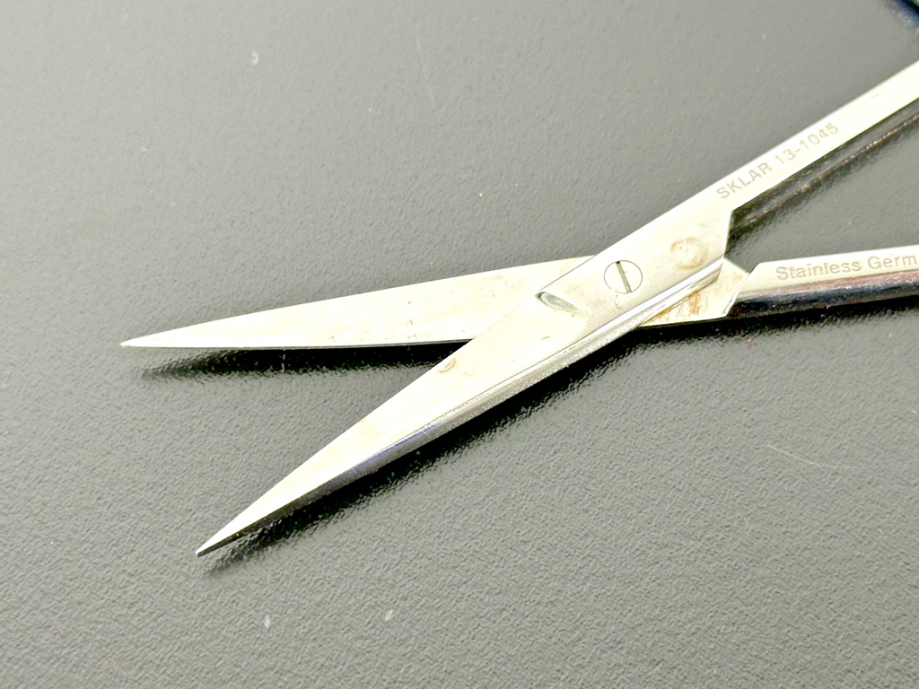 Sklar 13 1045 Straight Sharp Tip Scissors 4.5" German Stainless Steel2