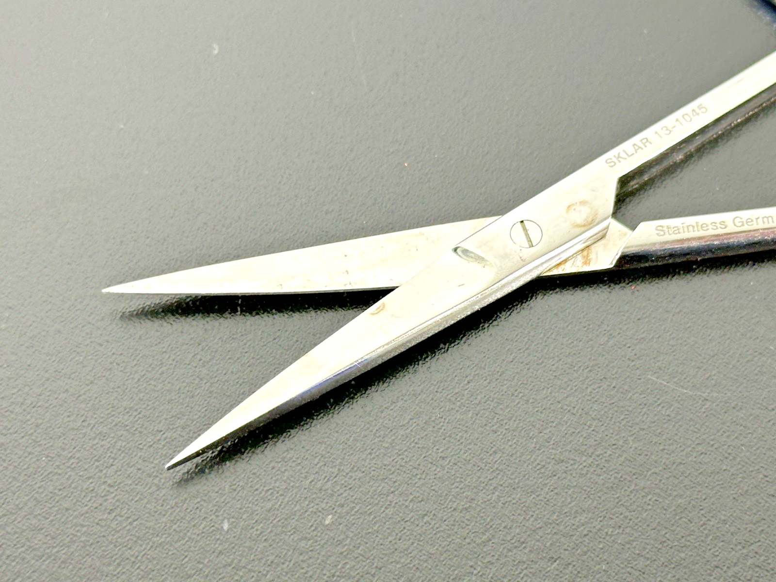 Sklar 13 1045 Straight Sharp Tip Scissors 4.5" German Stainless Steel2