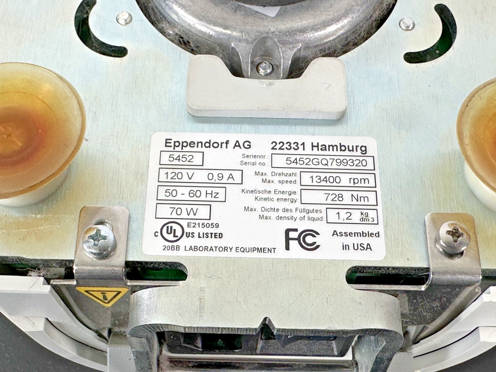 Eppendorf MiniSpin 5452 Laboratory Microcentrifuge For Parts Repair7