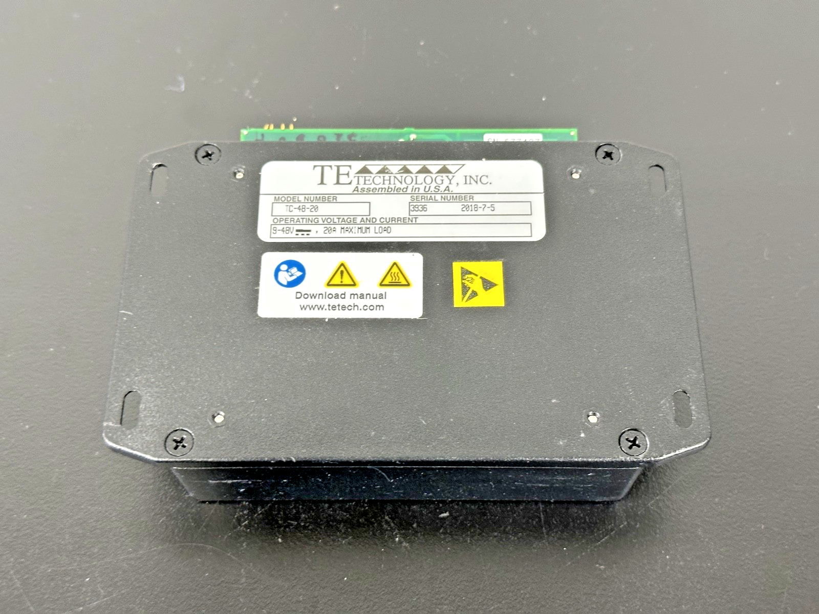 TE Technology TC 48 20 Thermoelectric Temperature Controller 9 48VDC 20A2