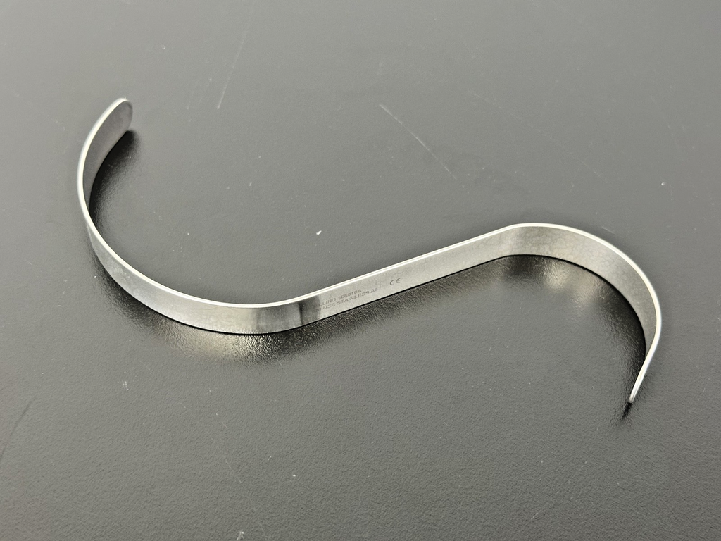 Pilling 306010A S Shaped Retractor 6.5in 1/2in Stainless Steel USA0