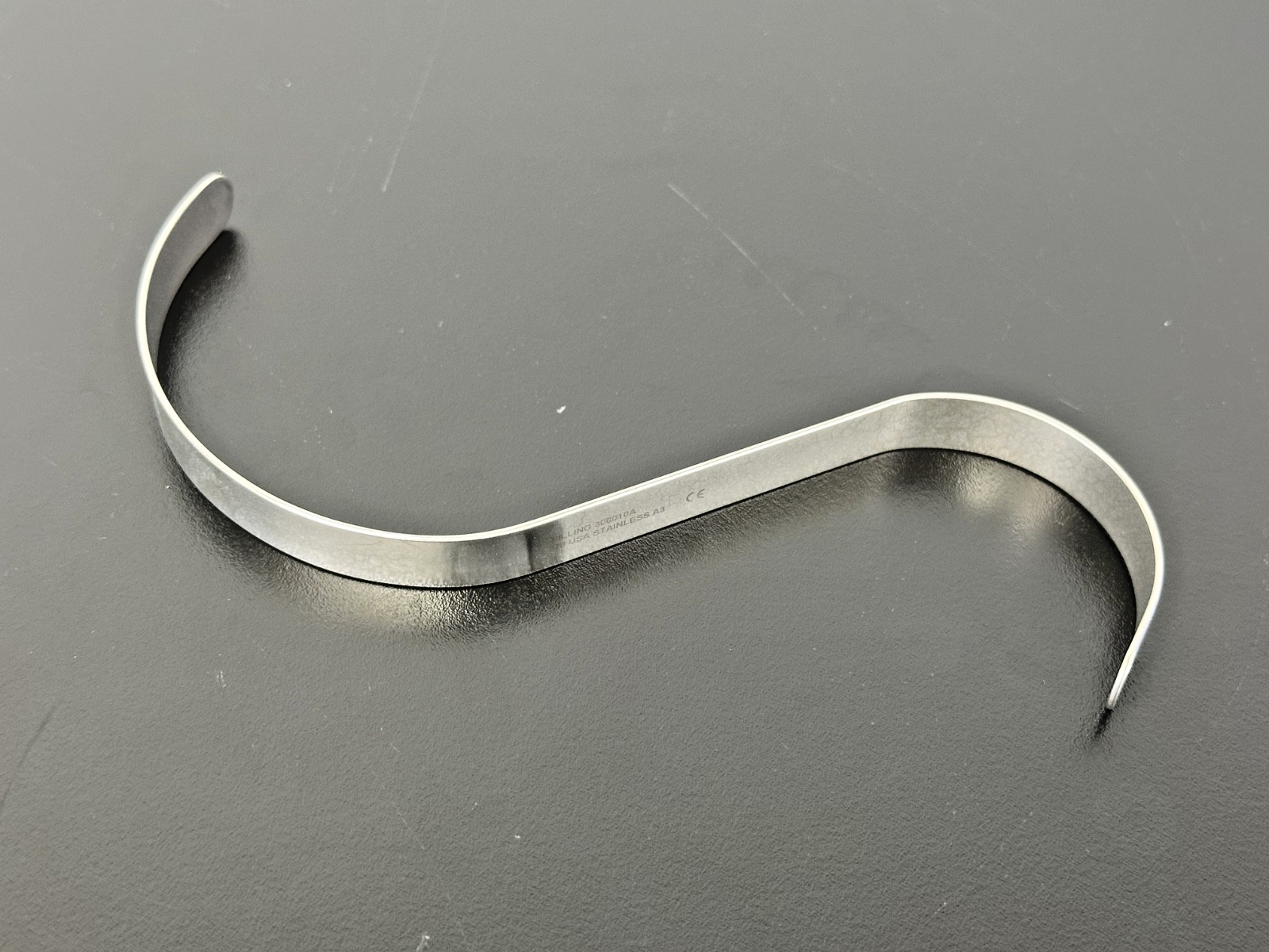 Pilling 306010A S Shaped Retractor 6.5in 1/2in Stainless Steel USA0
