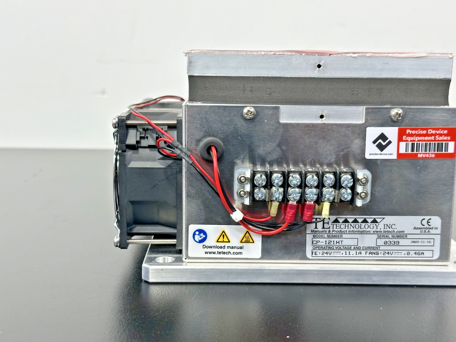 TE Technology CP 121HT Thermoelectric Peltier Cooling Assembly 24V Used Untested3