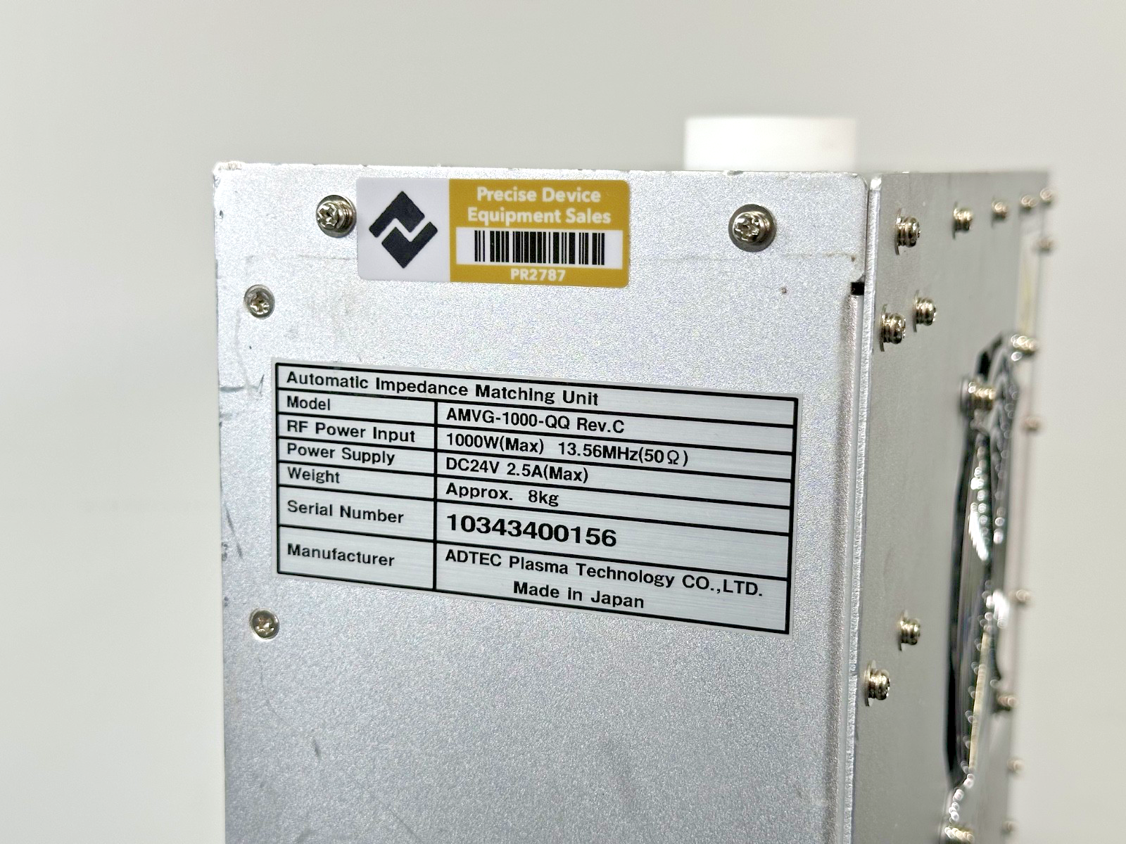 ADTEC AMVG 1000 QQ Rev C Automatic Impedance Matching Unit 1000W 13.56MHz Used4