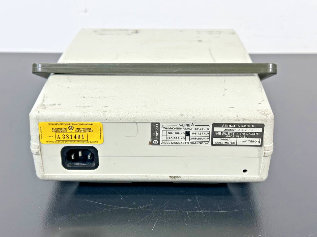 HP Hewlett Packard 3466A Digital Multimeter Bench Top Meter Used Powers On1