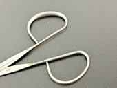Argent 43 1 112 Gradle Eye Suture Scissors Curved Stainless2