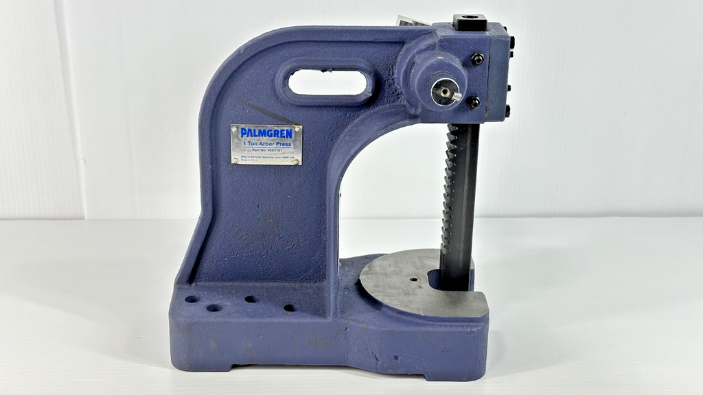 Palmgren 9661101 1 Ton Arbor Press with Anvil and Custom Ram Fixture0