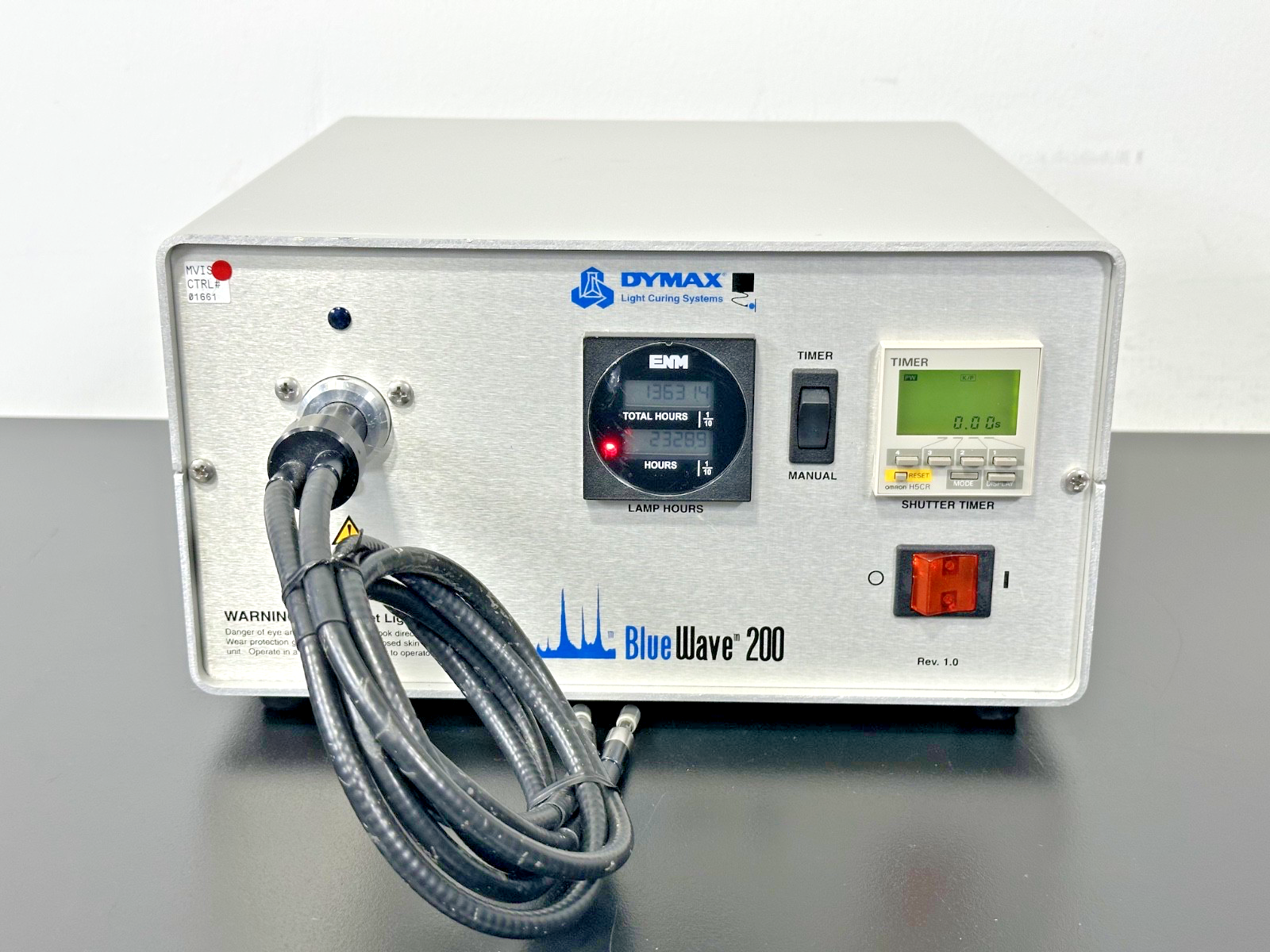 Dymax BlueWave 200 Spot Light Curing System w/ Dual Light Guide Working0