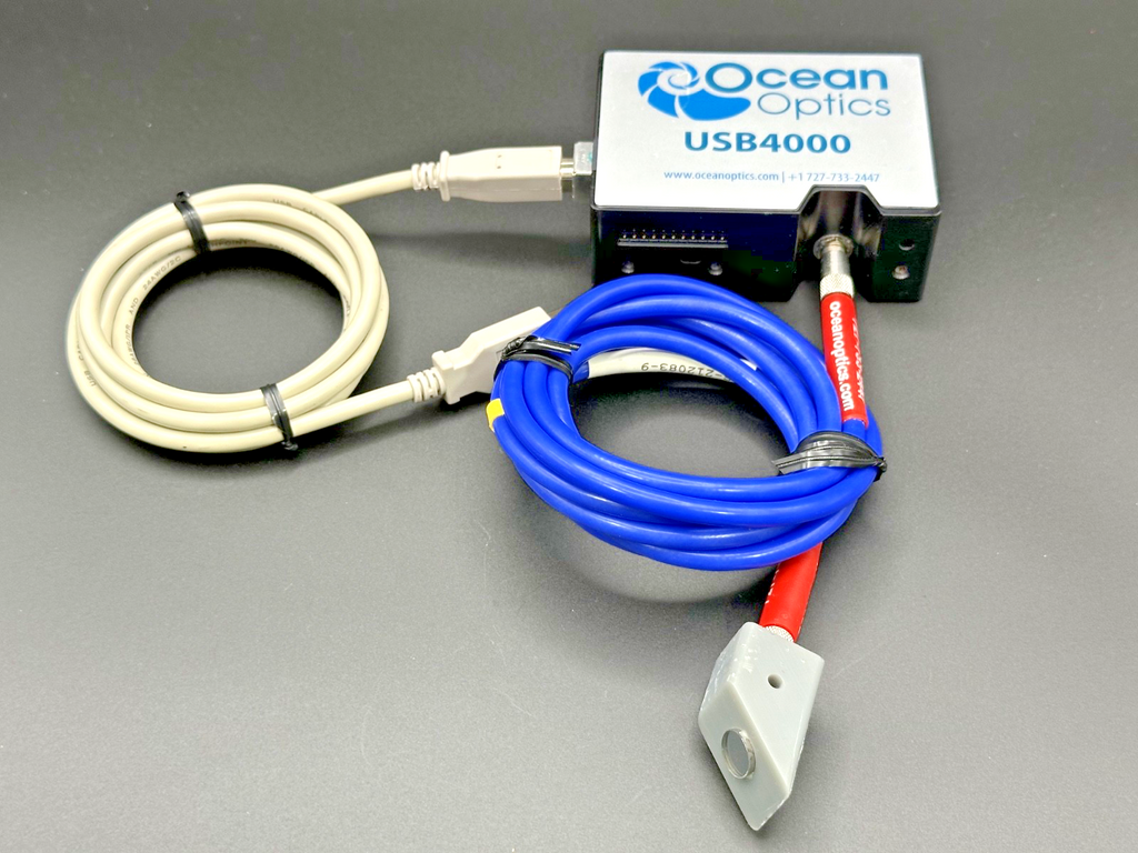 Ocean Optics USB4000 Fiber Optic Spectrometer w/ Fiber & USB Cable0