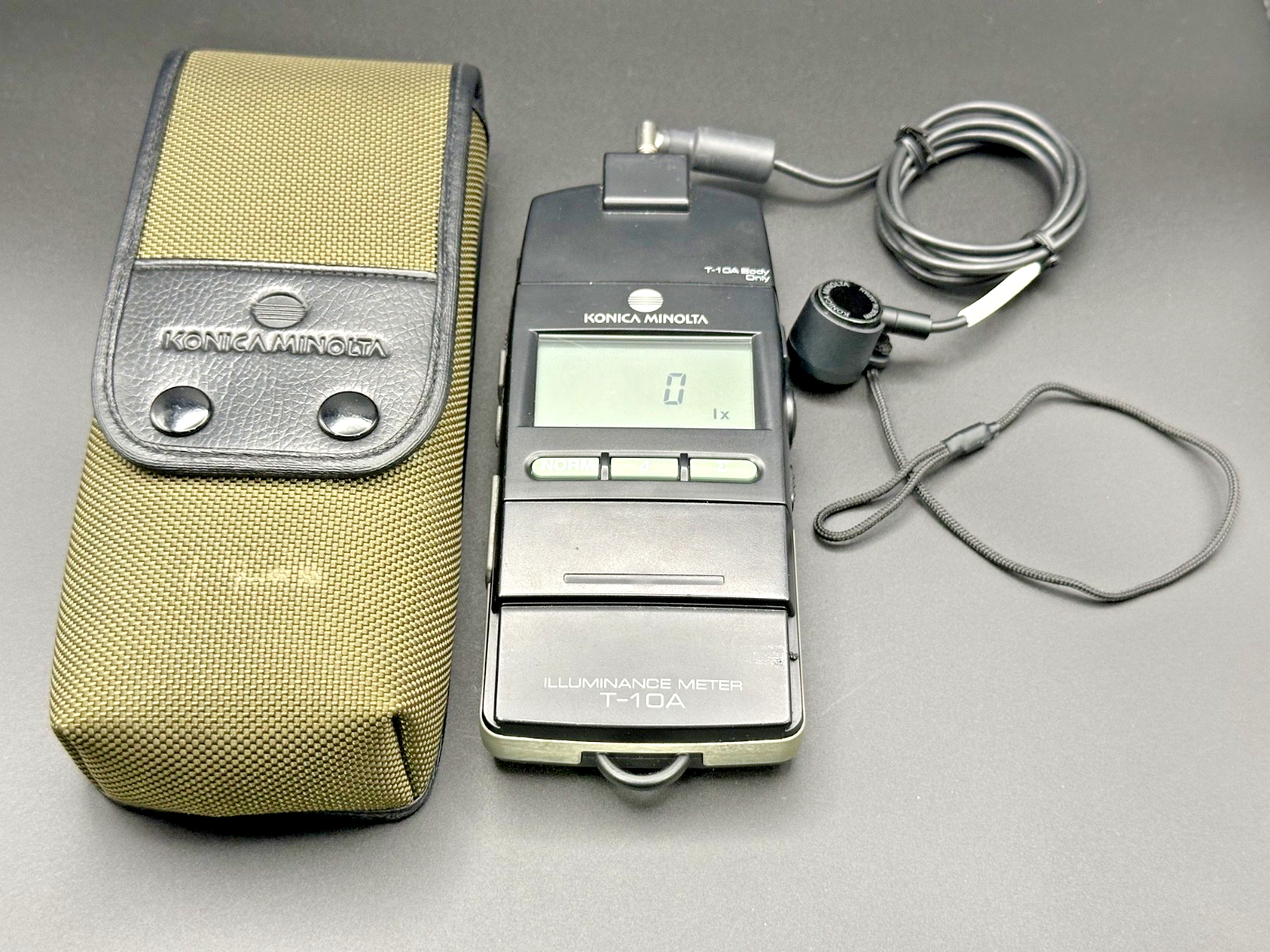 Konica Minolta T 10MA Illuminance Light Meter Mini Receptor Head & Case0