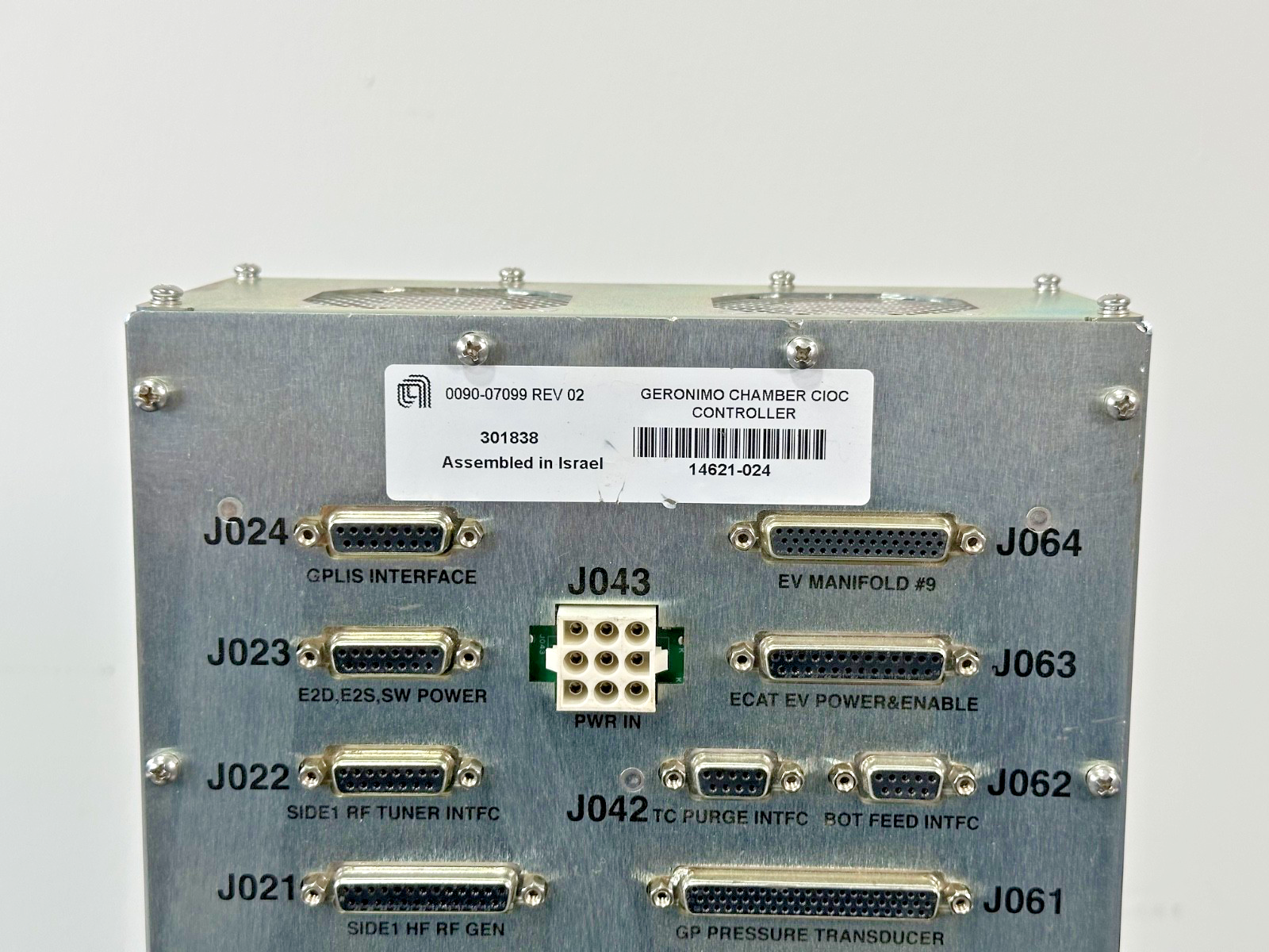 Applied Materials AMAT 0090 07099 REV 02 Geronimo Chamber CIOC Controller Used4