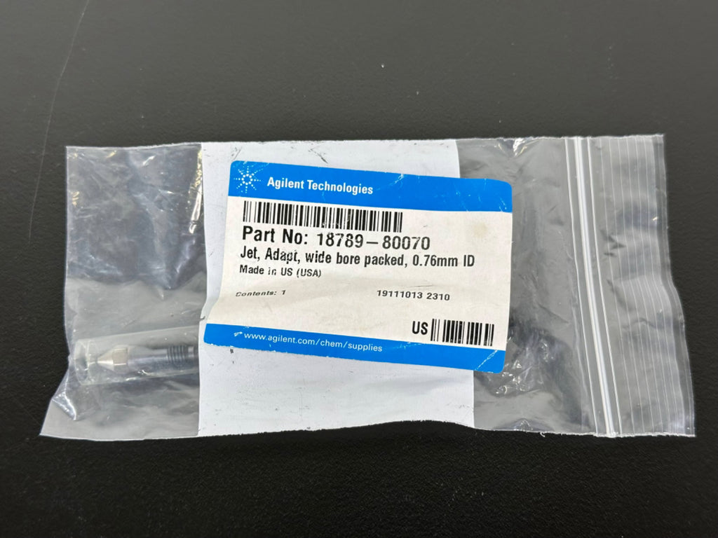 Agilent 18789 80070 Jet Adapter 0.76mm Wide Bore Packed NEW0