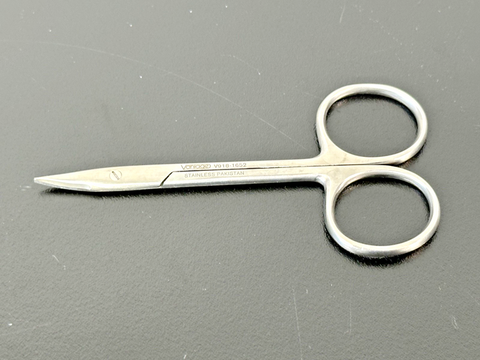Vantage V918 1652 Gradle Curved Sharp Tip Scissors 3.75" Stainless Steel